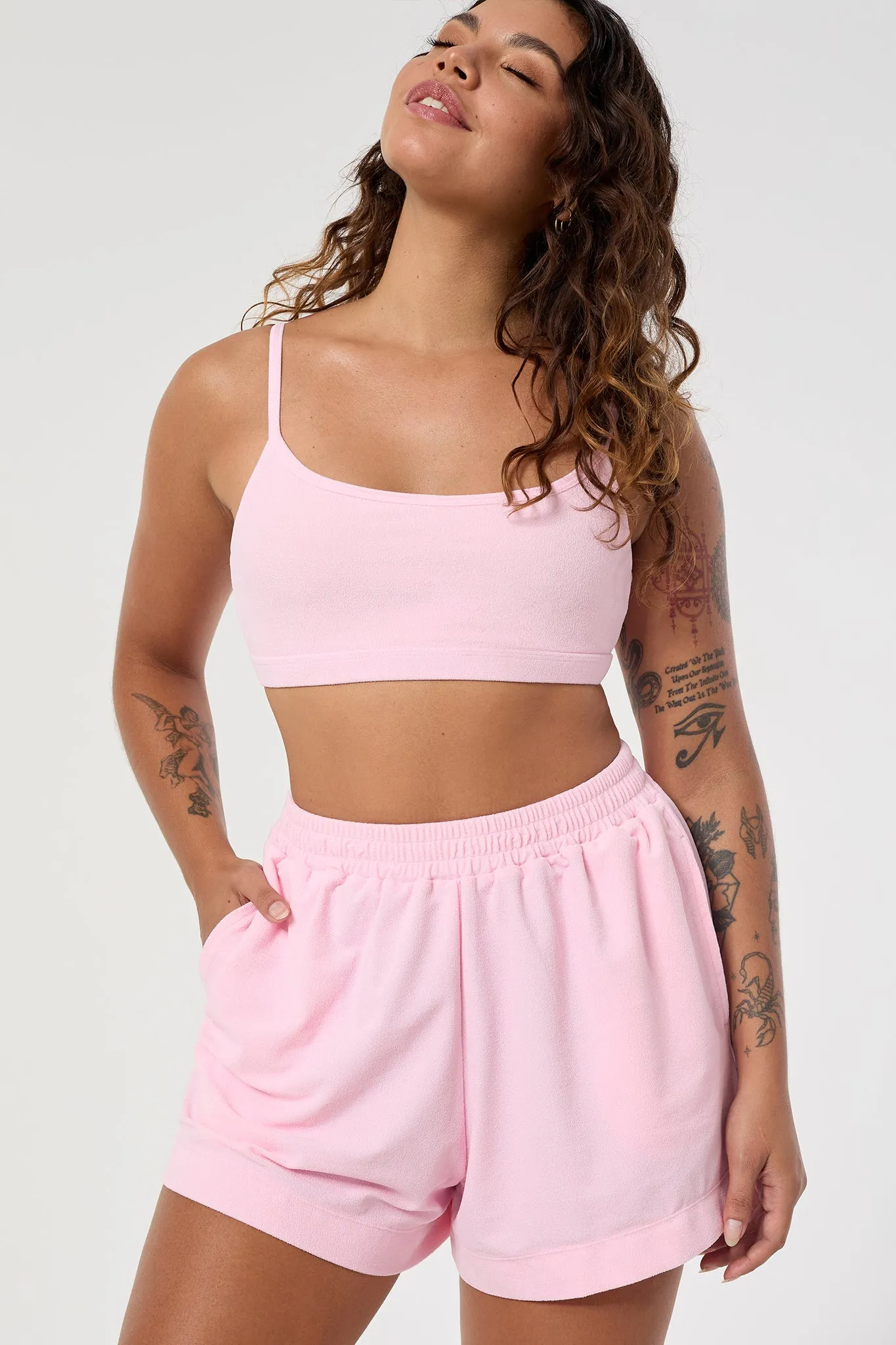Stella Boxer Shorts | Recycled Nylon | Strawberry