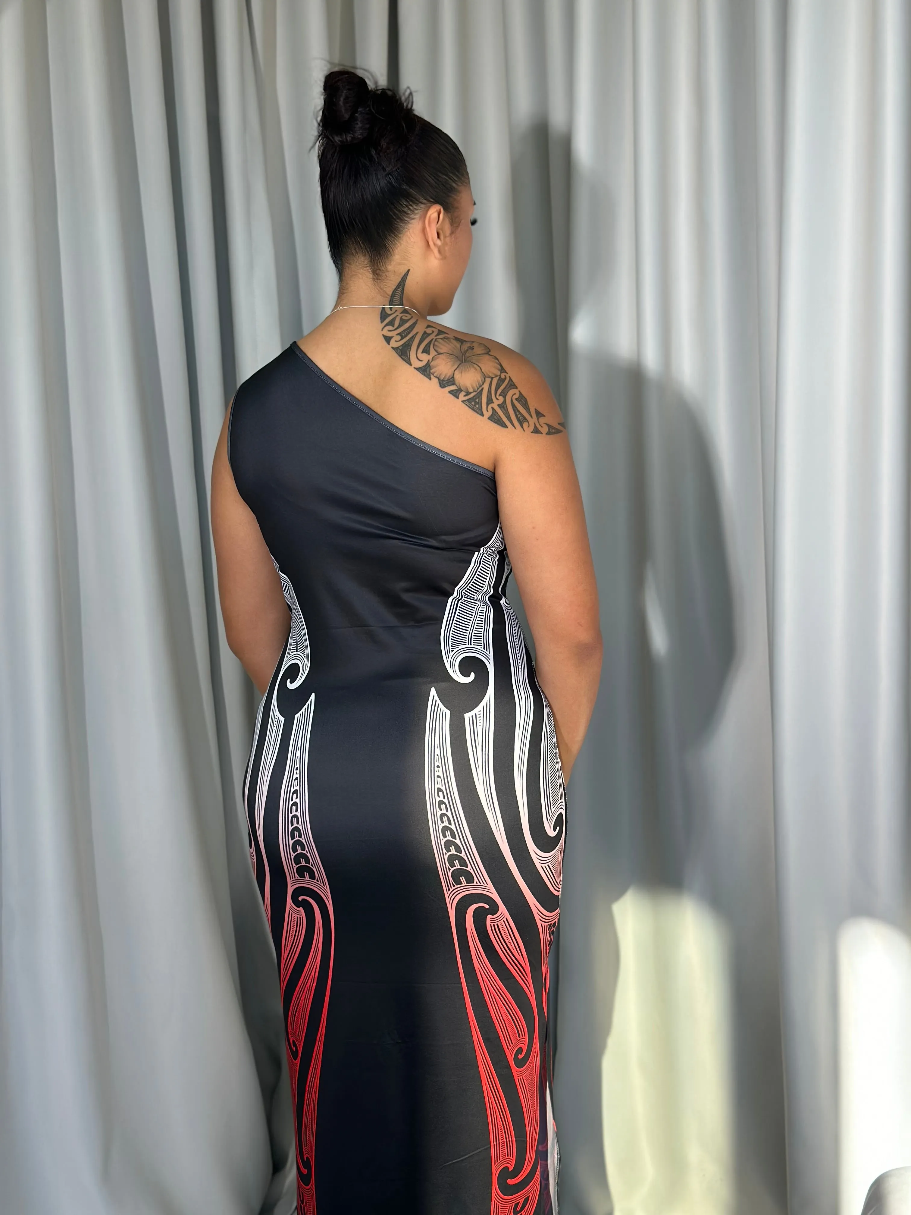 Ātaahua One-Shoulder Dress