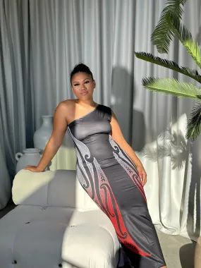 Ātaahua One-Shoulder Dress