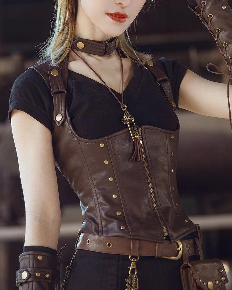 Techwear Women Corset Vest Top