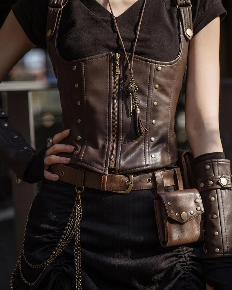 Techwear Women Corset Vest Top