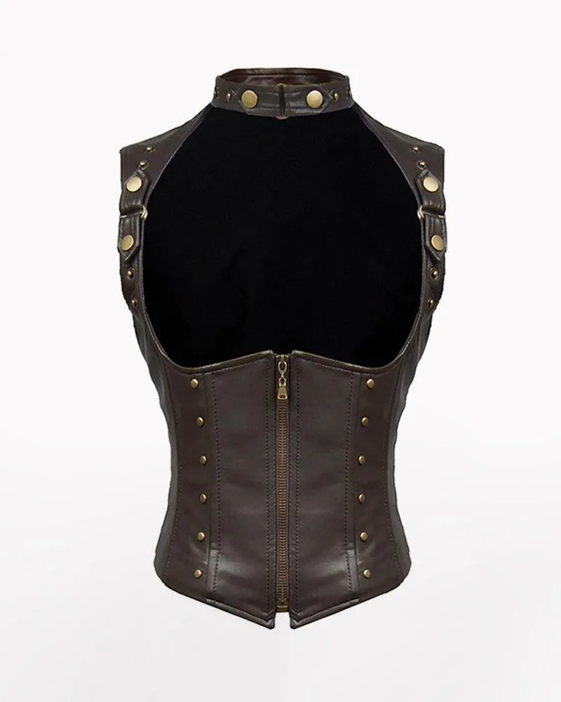 Techwear Women Corset Vest Top
