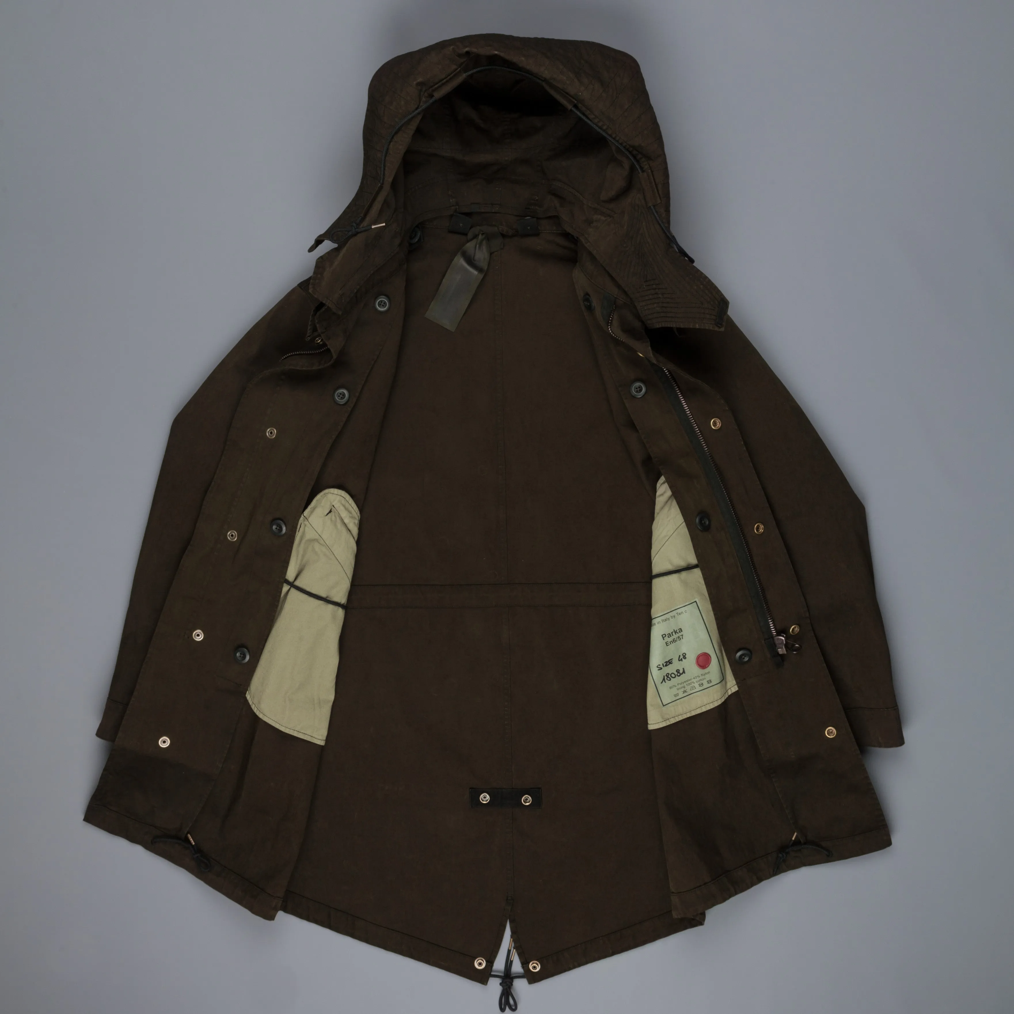 Ten C Parka Verde Foresta