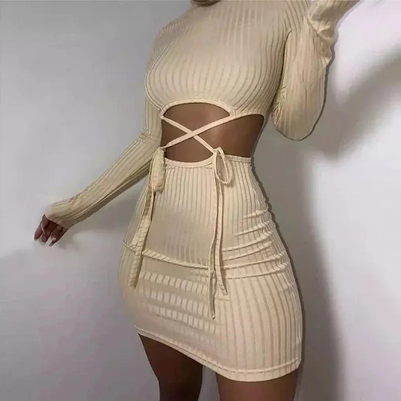 Two Piece Bodycon Dress Set