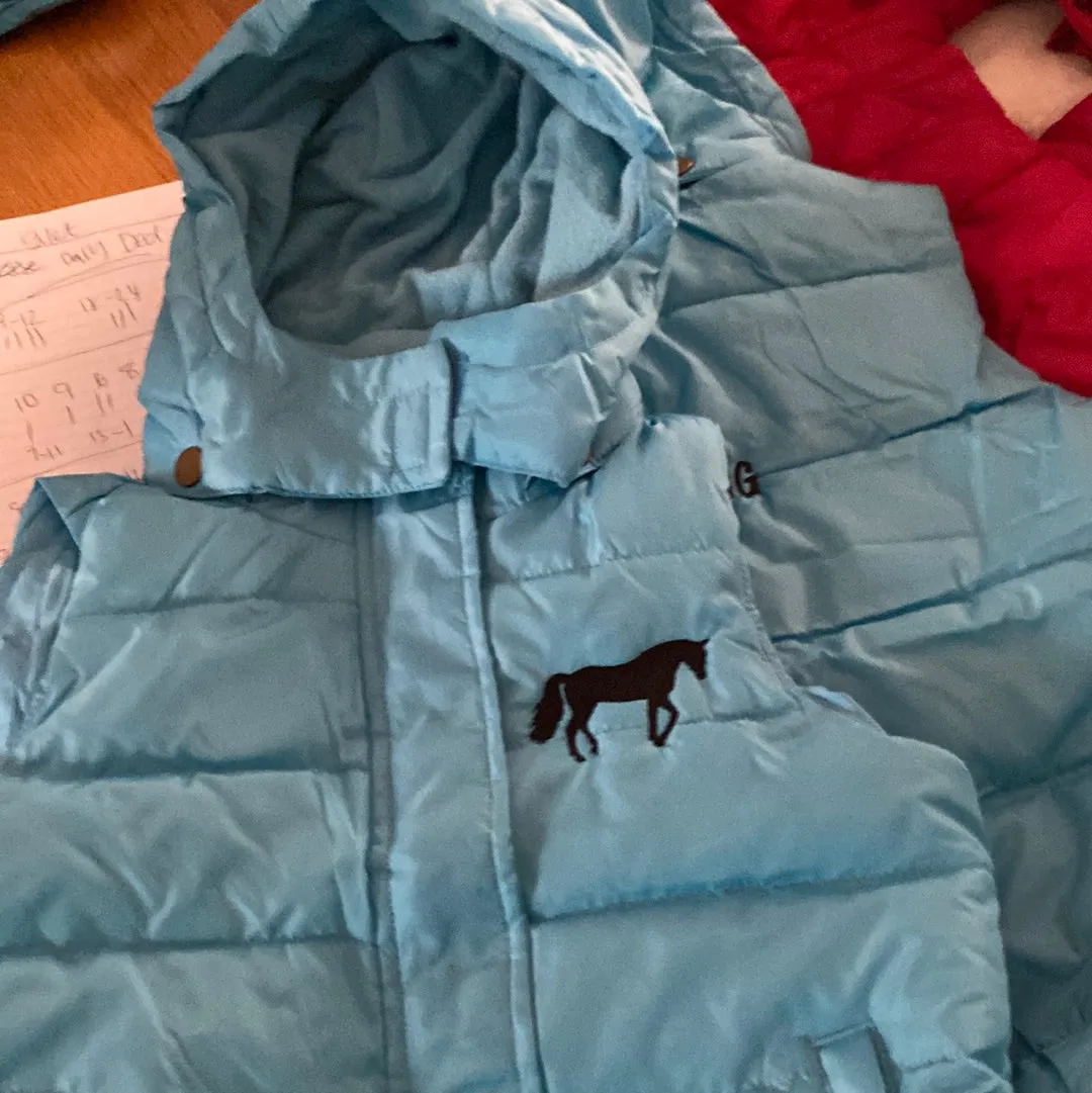 Unisex Horse riding hooded Padded waistcoat/