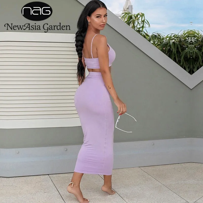 VenusFox 2 Layers Maxi Bodycon Dress