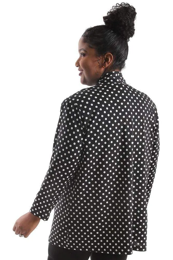 Vikki Vi Jersey Polka Dot Kimono Jacket
