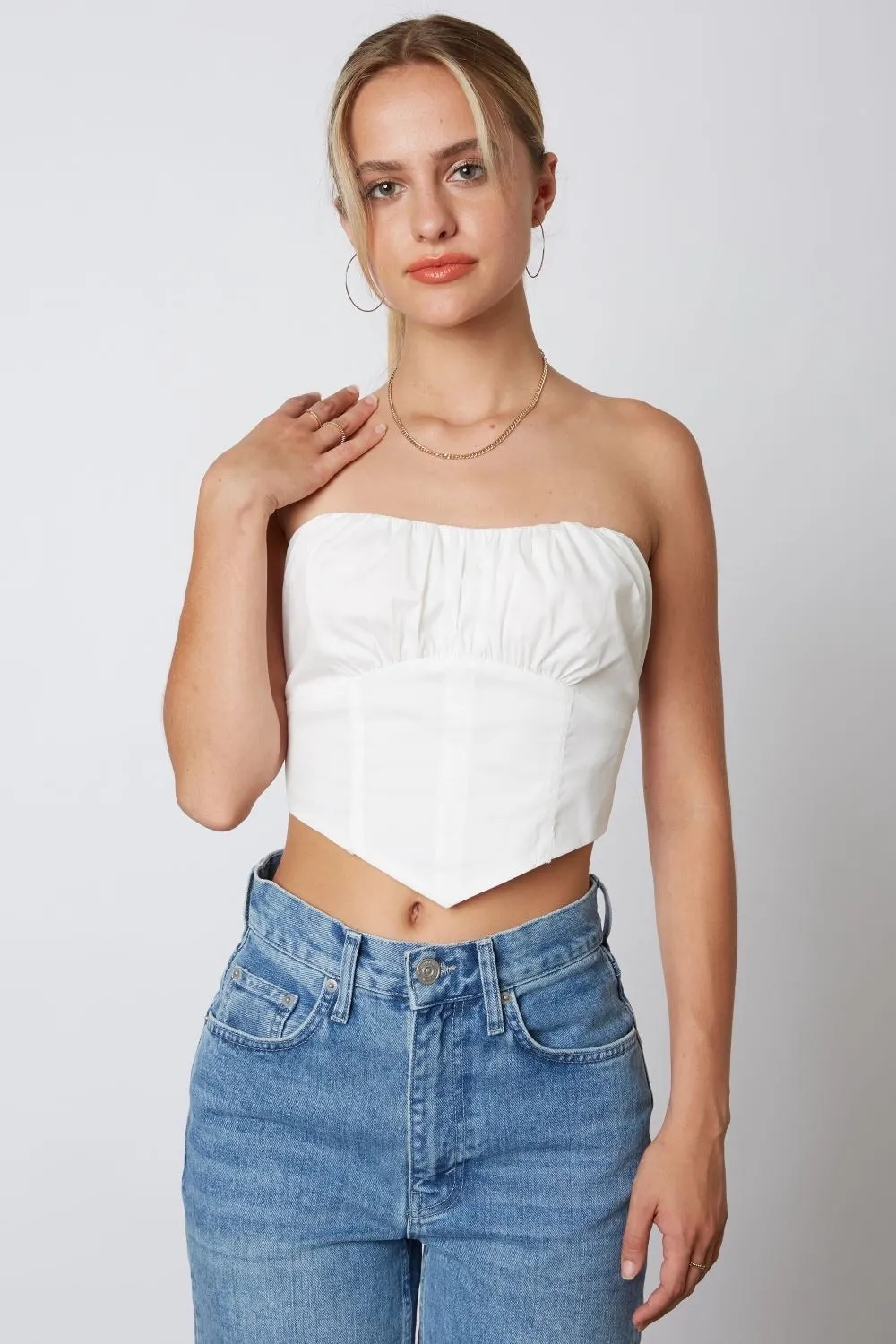 White Corset Top