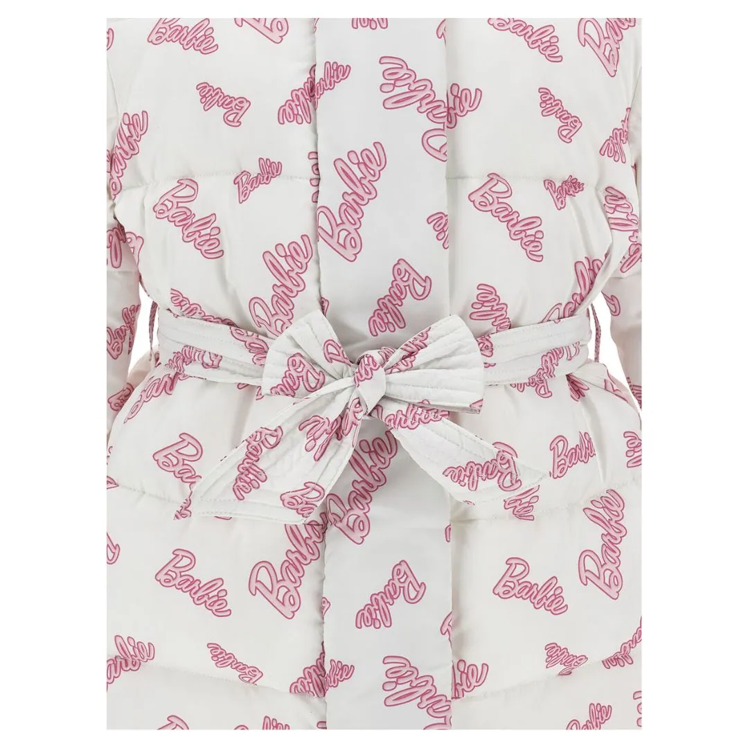 White Hooded Puffer 'Barbie' Coat