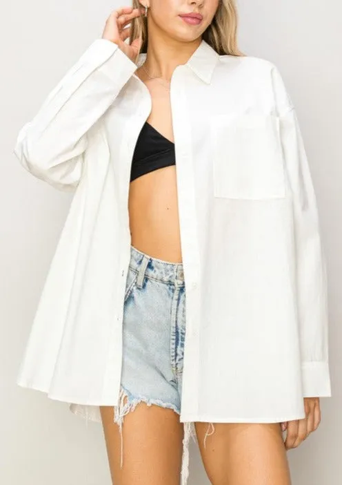 White Poplin Shirt