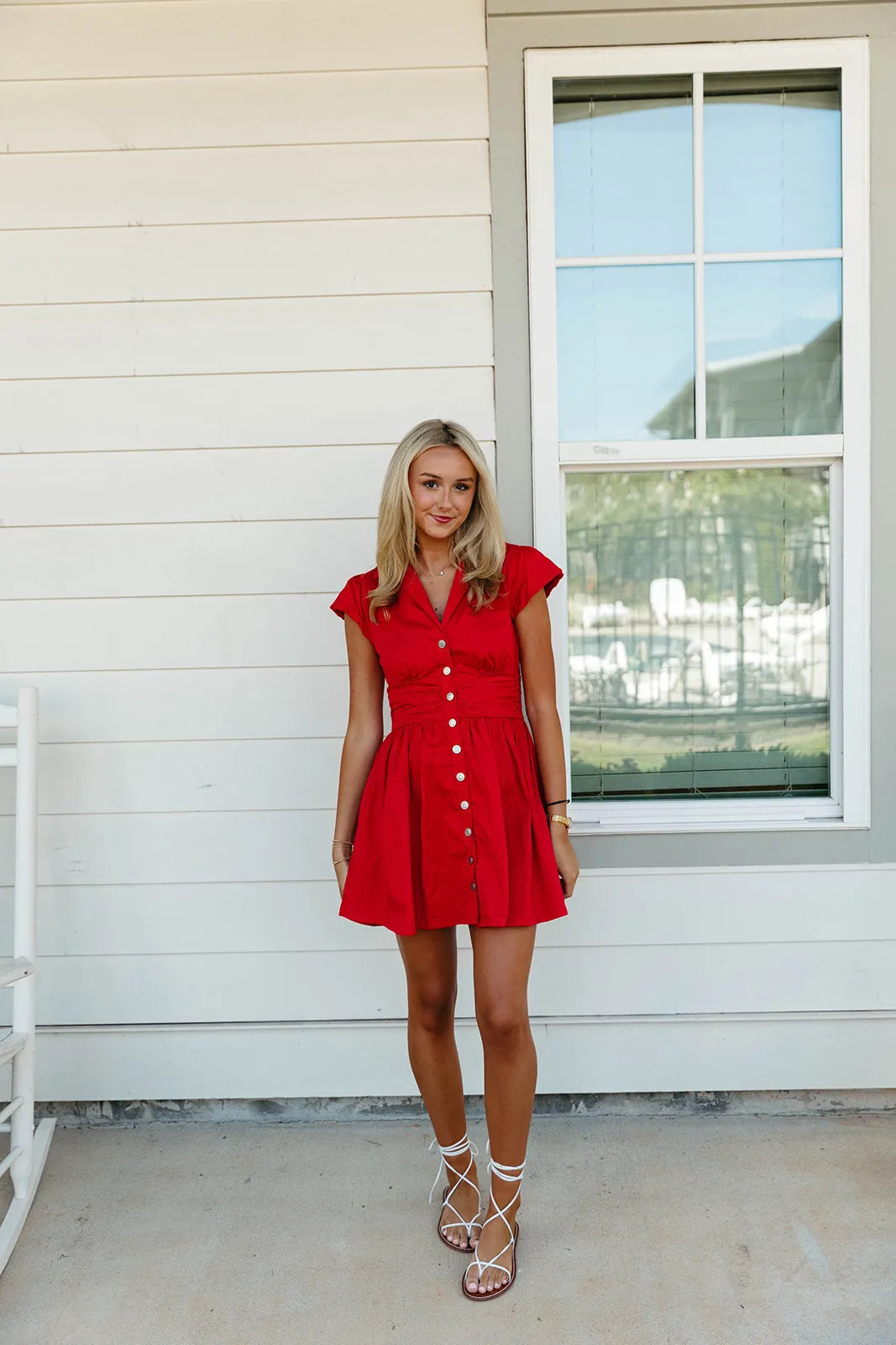 Whitley Mini Dress - Red