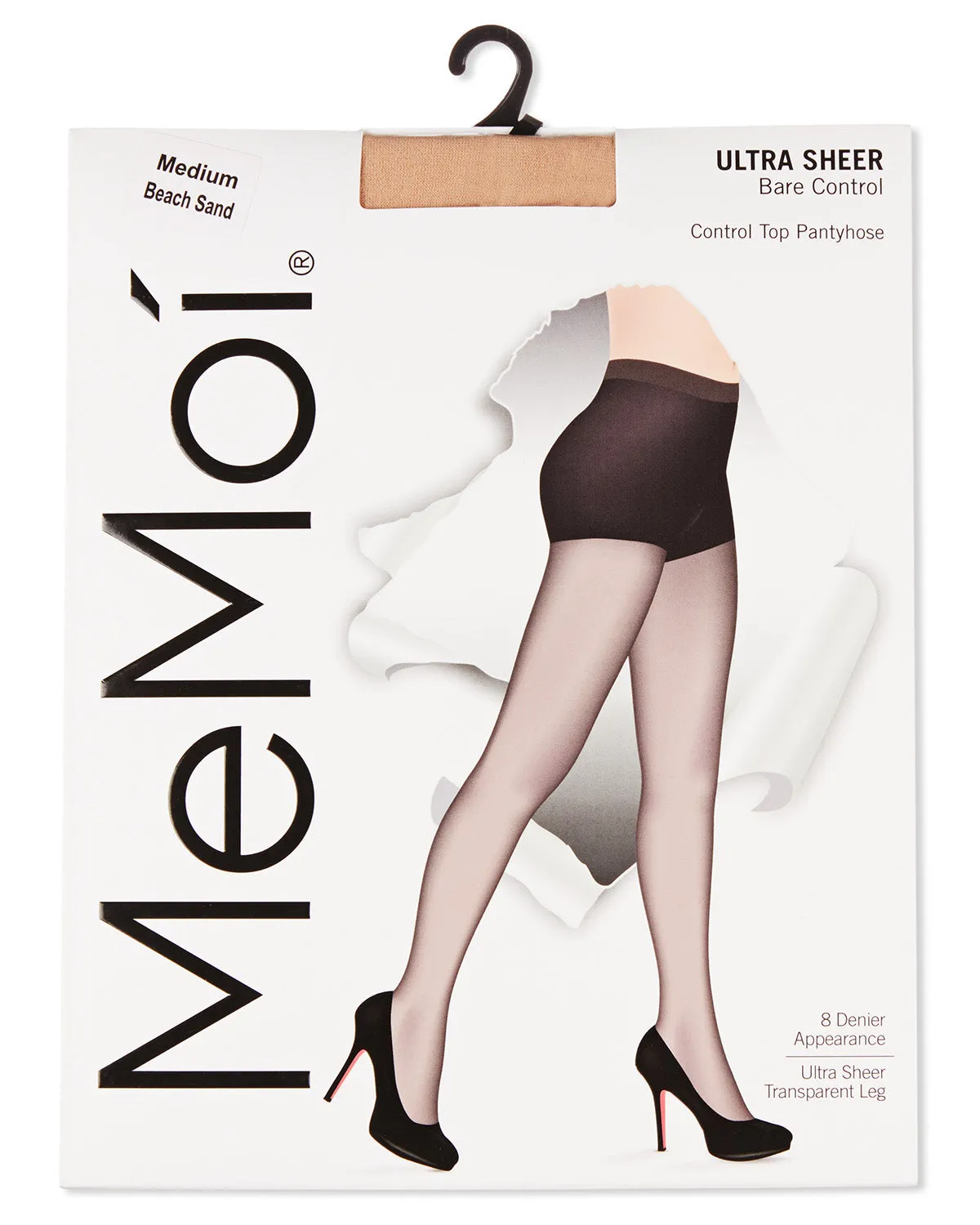 Women's Ultra Sheer 8 Denier Control Top Pantyhose
