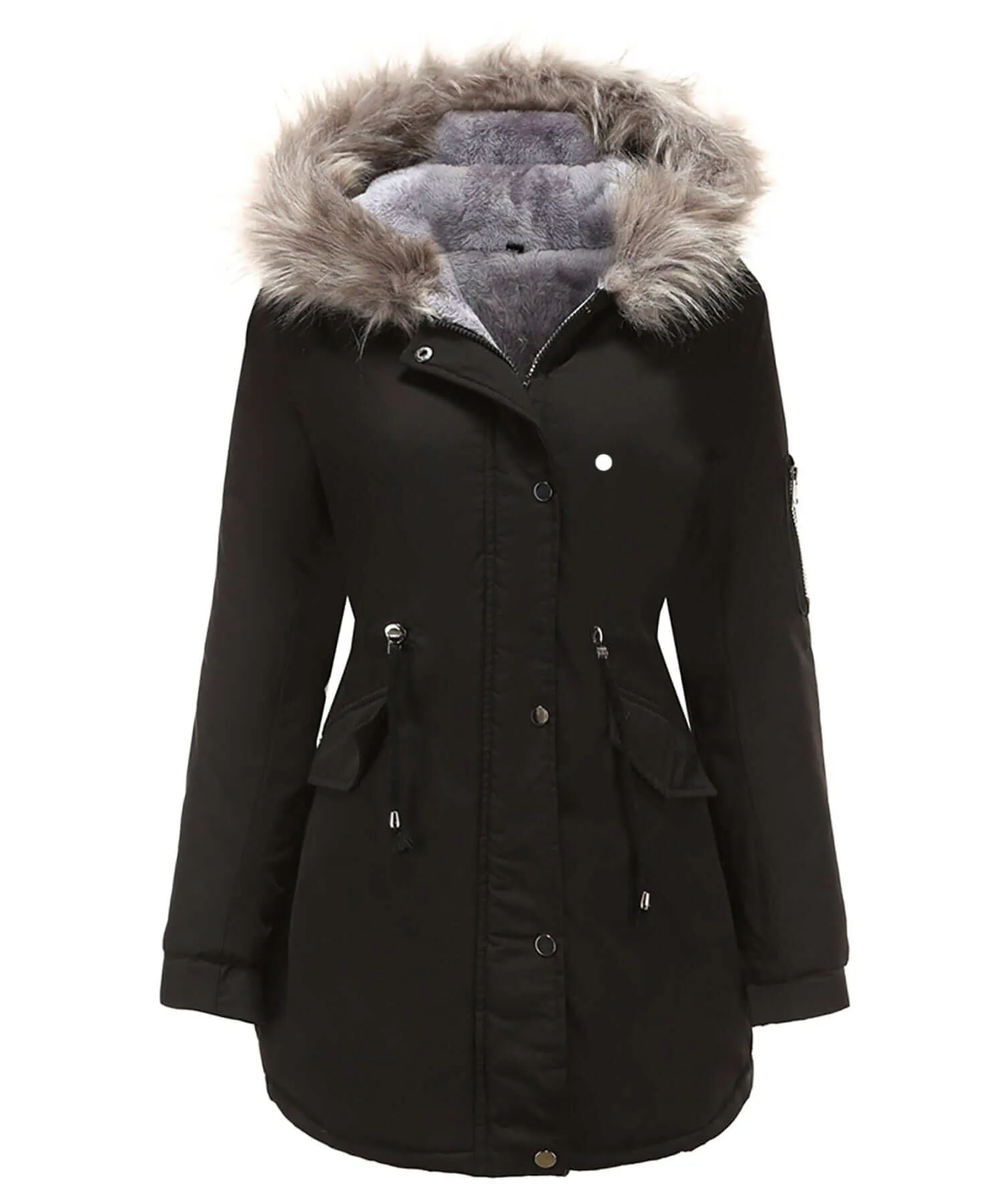 Women's Warm Hooded Winter Parka Jacket