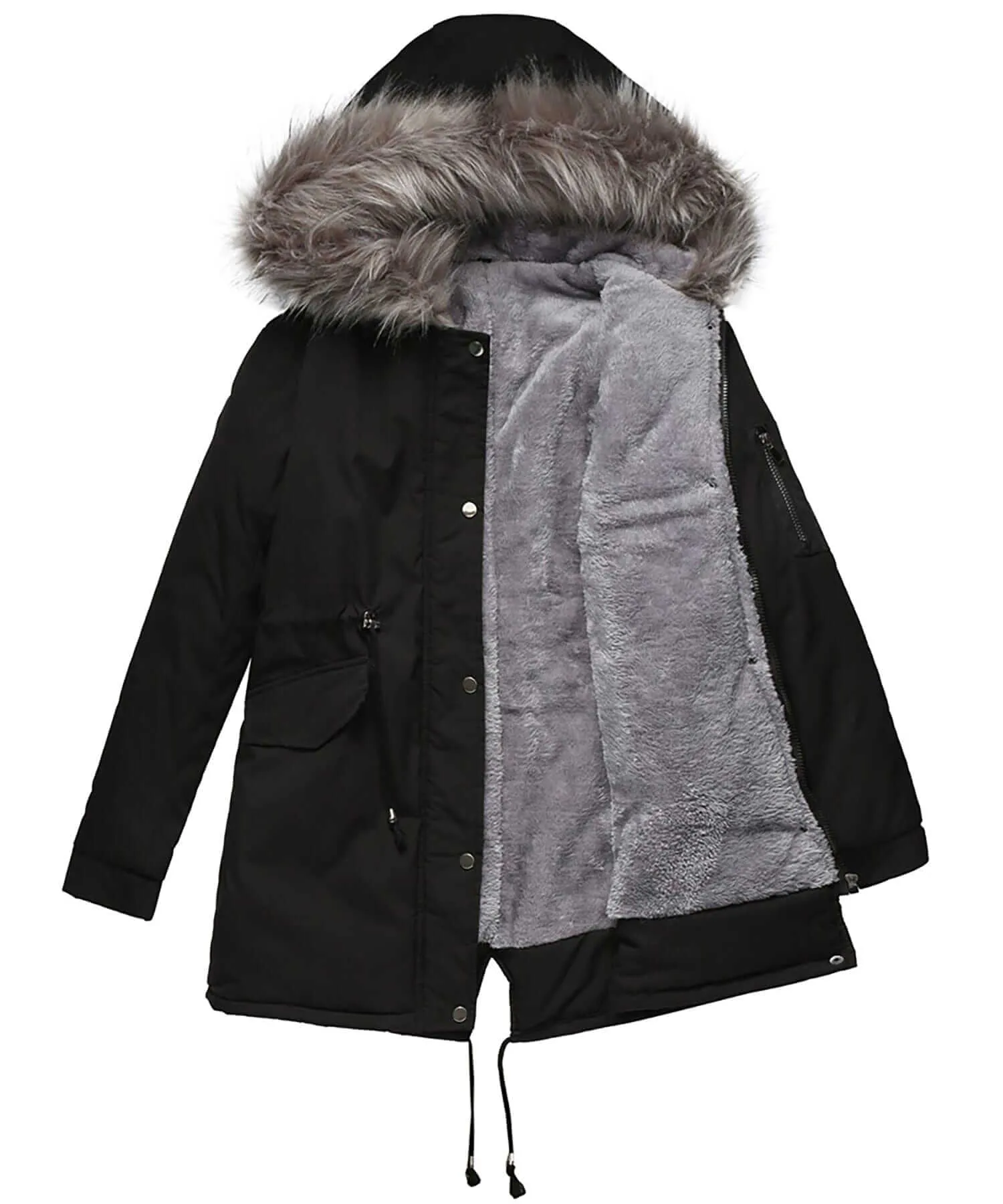 Women's Warm Hooded Winter Parka Jacket