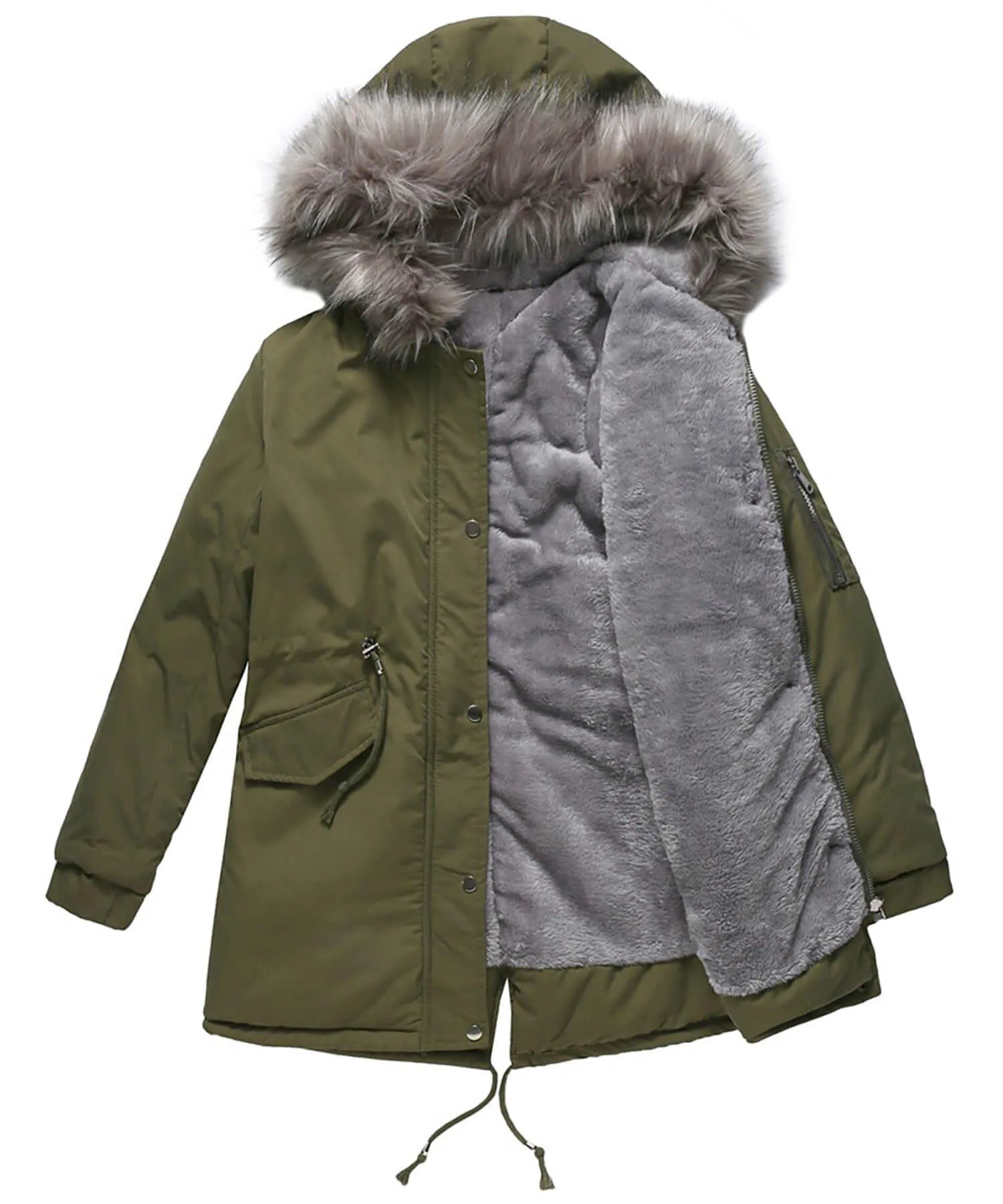 Women's Warm Hooded Winter Parka Jacket