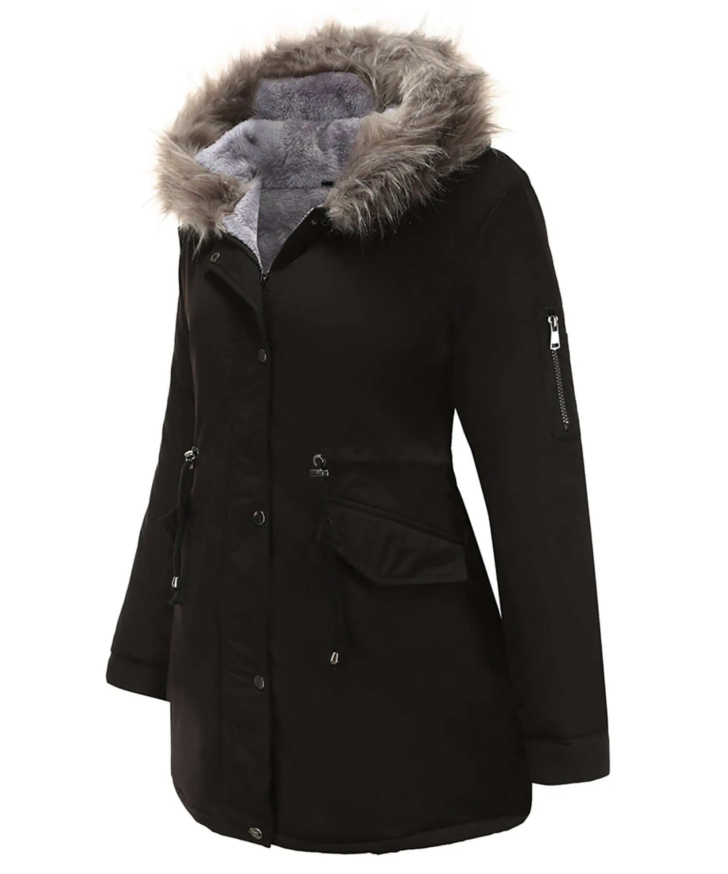Women's Warm Hooded Winter Parka Jacket